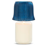 Blue Ribbed Jar Candle Shade Jar Candle Shades