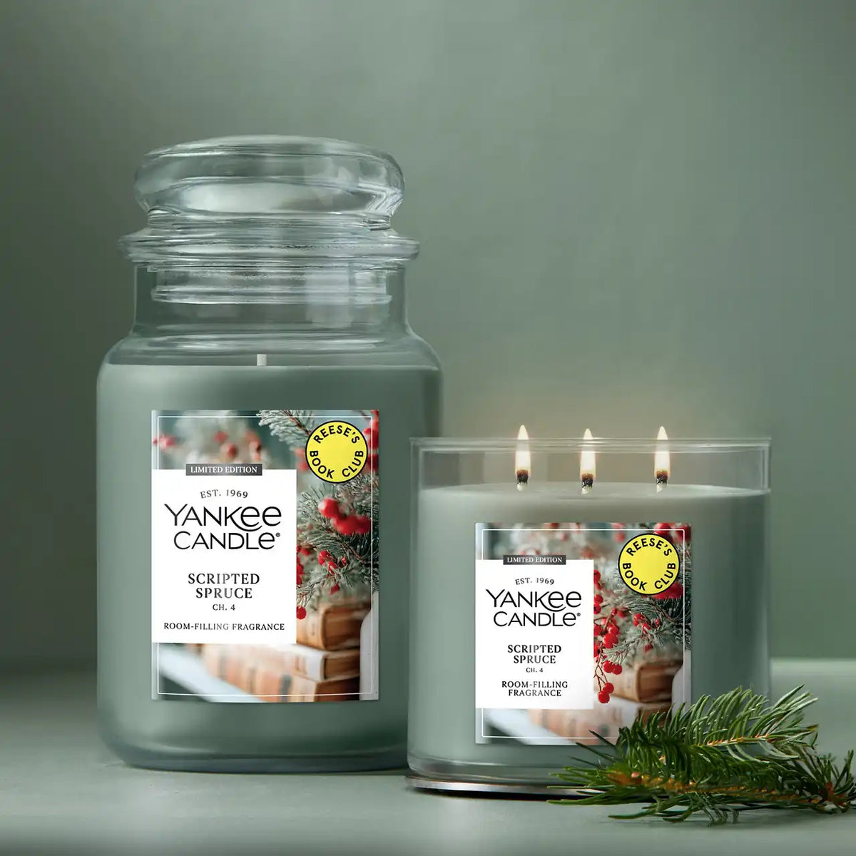 Scripted Spruce Original Large Jar Candle