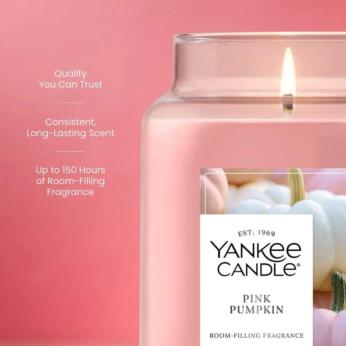Pink Pumpkin Original Large Jar Candle