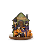 Bonebury Lane Haunted House Jar Candle Holder Jar Candle Holder