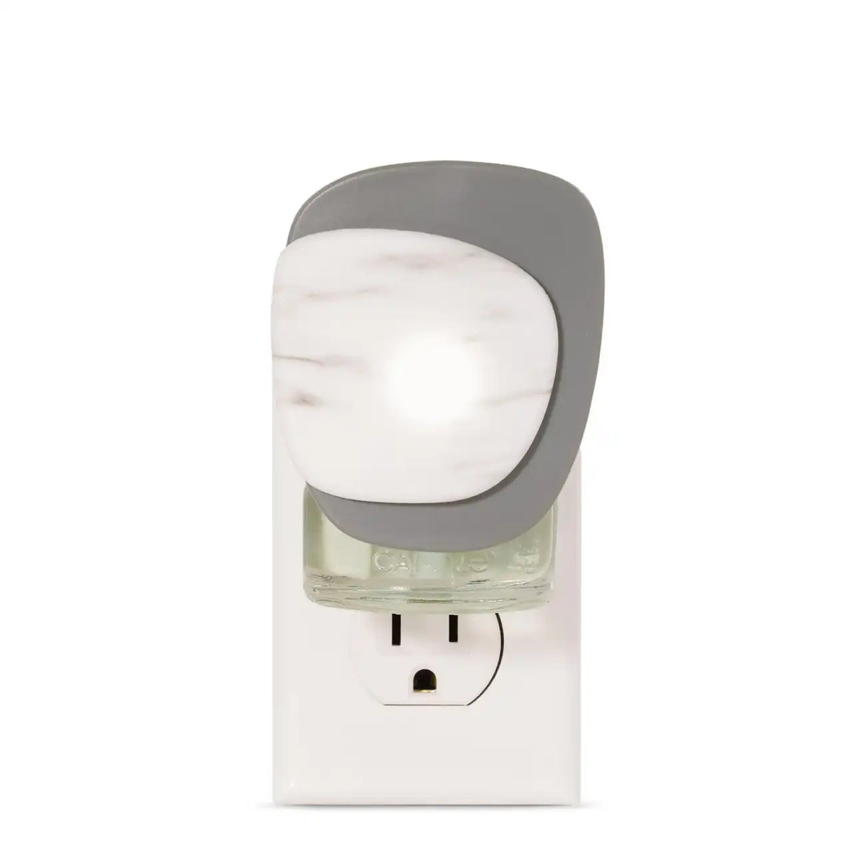 White Marble Pebble ScentPlug® Diffuser with Light ScentPlug® Diffuser