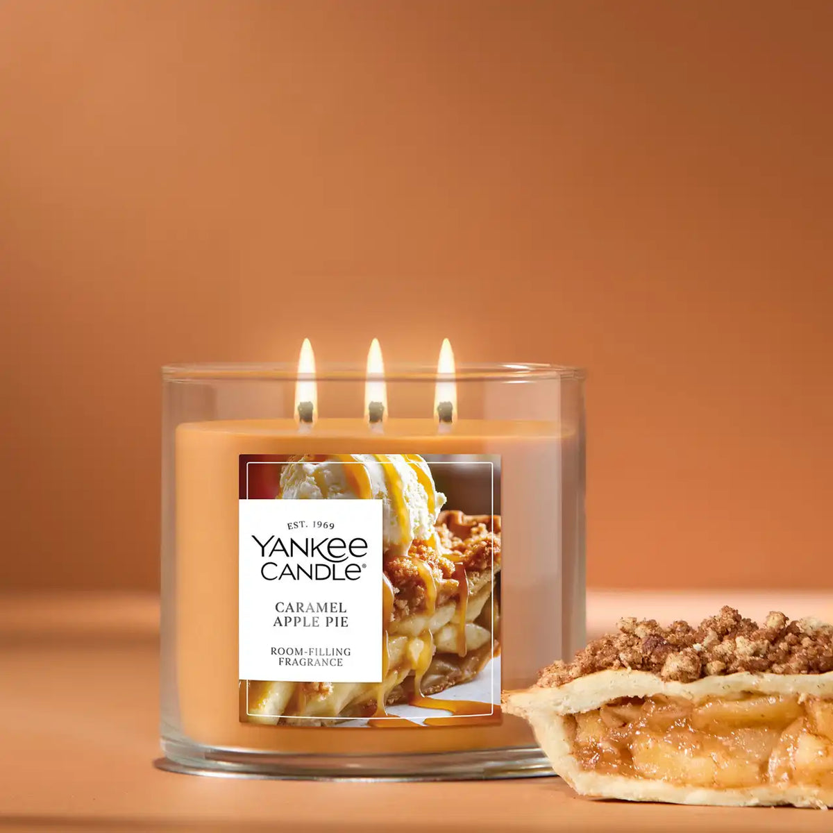 Caramel Apple Pie 3-Wick Candle