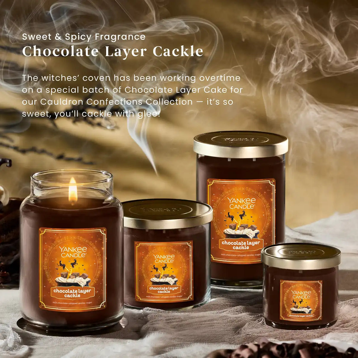Chocolate Layer “Cackle” Large Tumbler Candle