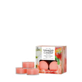 White Strawberry Bellini Tea Light Candles
