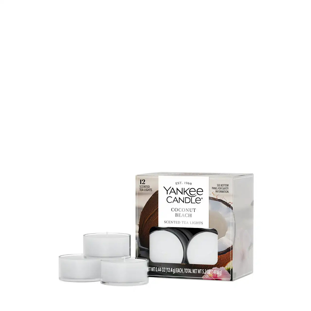 Coconut Beach Tea Light Candles
