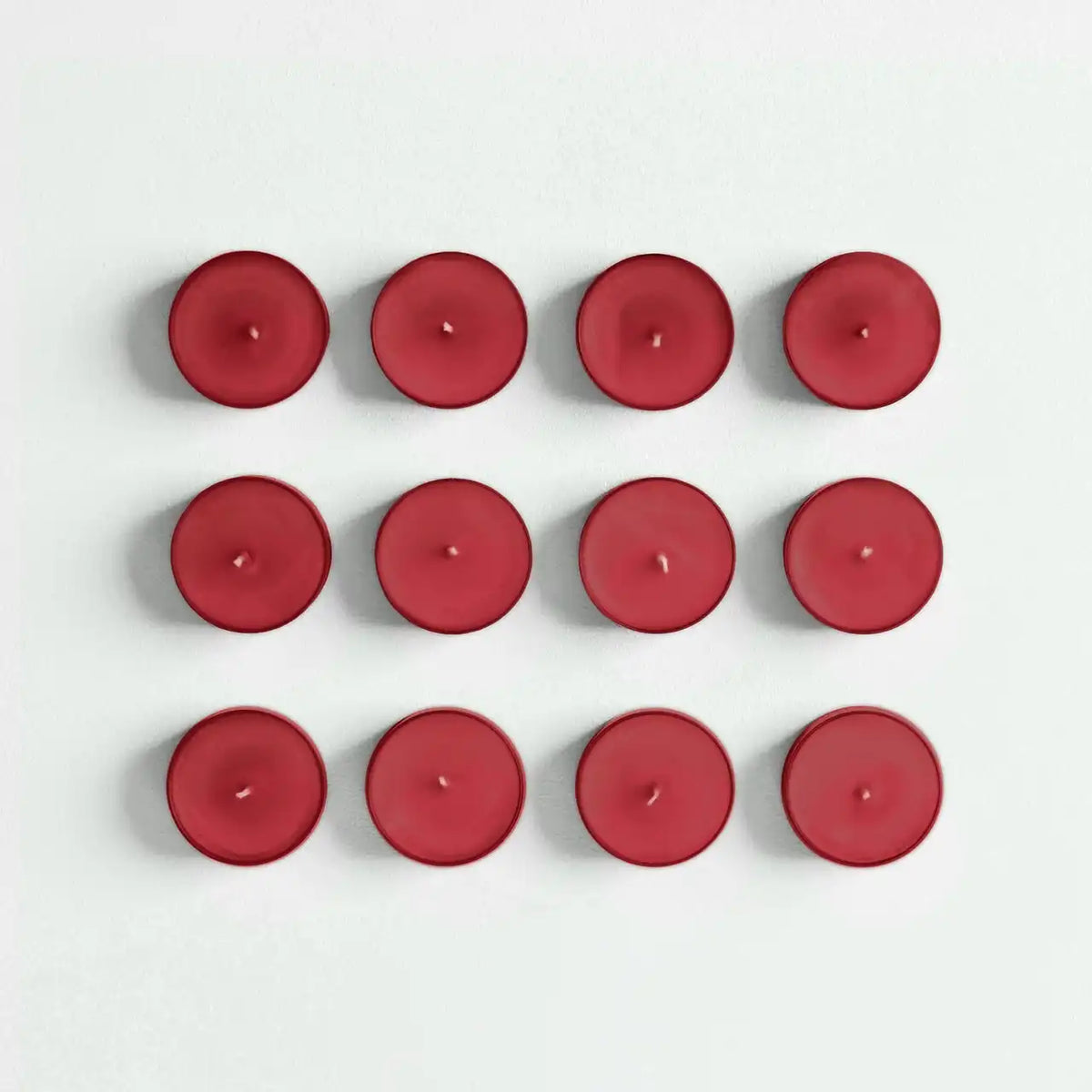 Red Apple Wreath Tea Light Candles