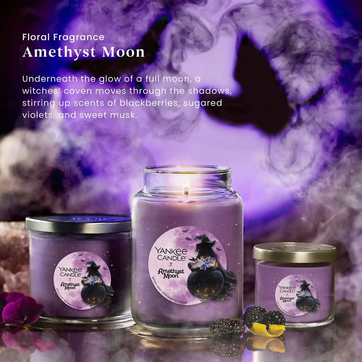Amethyst Moon 3-Wick Candle