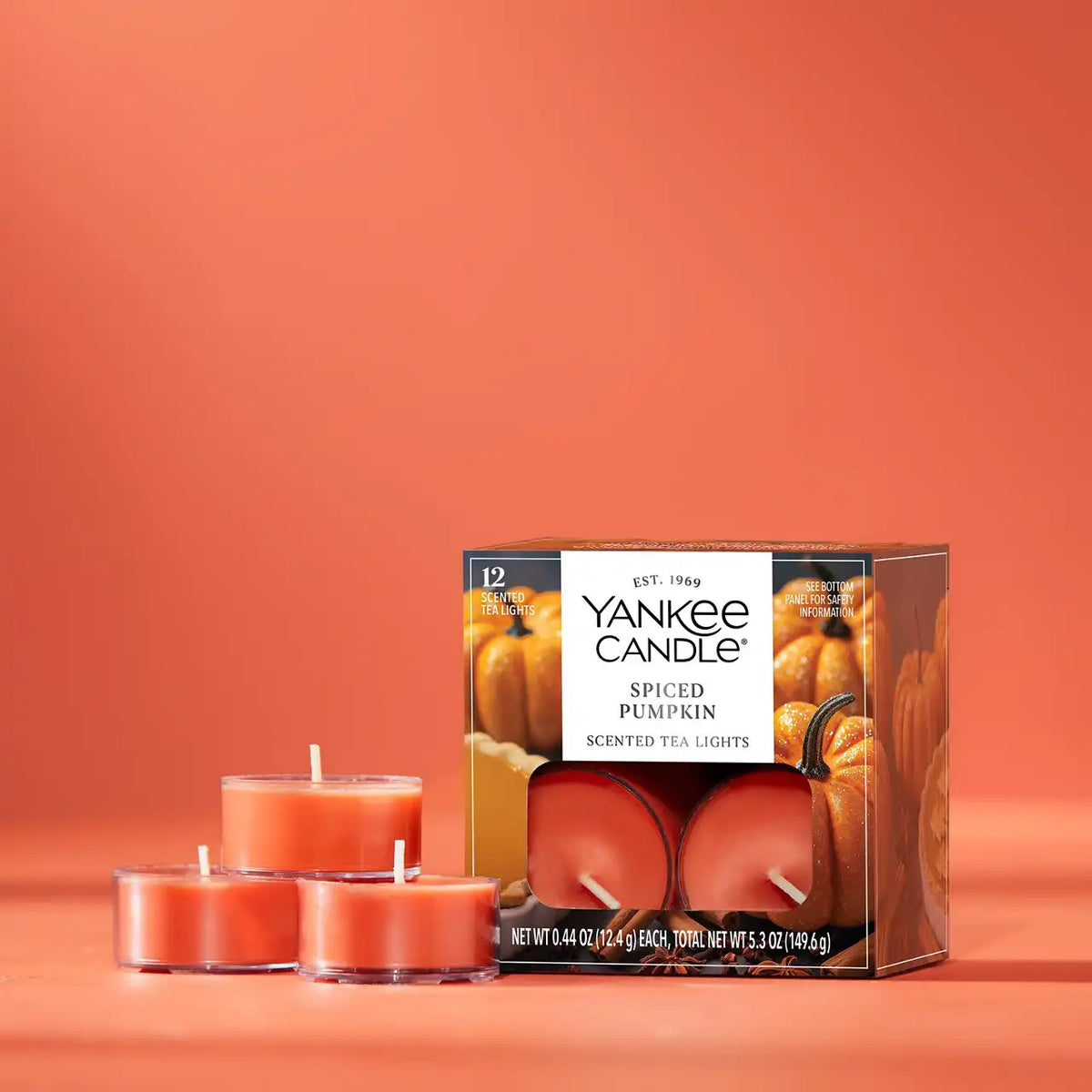 Spiced Pumpkin Tea Light Candle