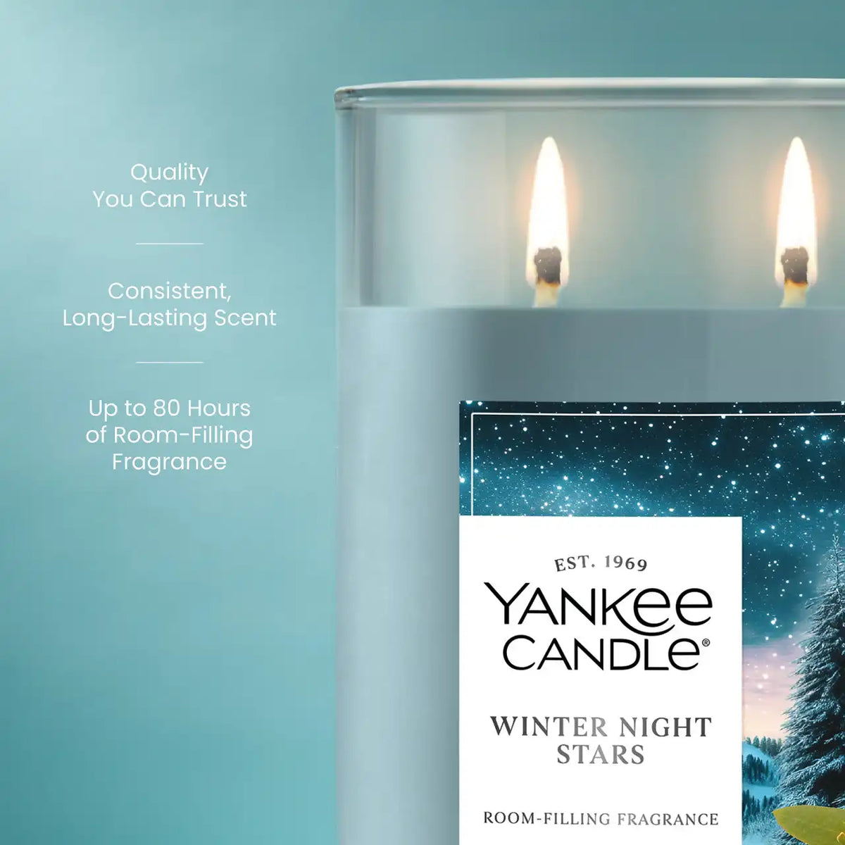 Winter Night Stars Large Tumbler Candle