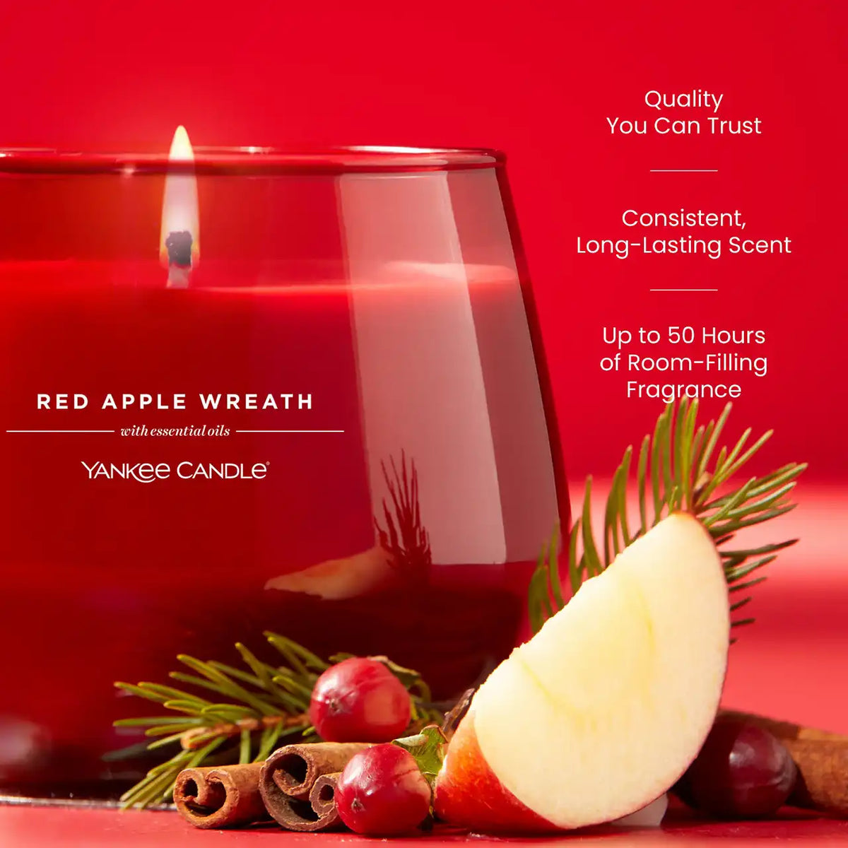 Red Apple Wreath Studio Collection Candles