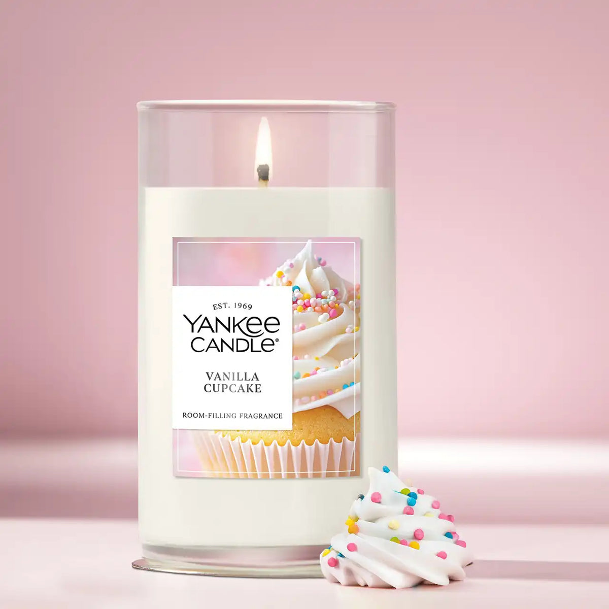 Vanilla Cupcake Medium Perfect Pillar™ Candles