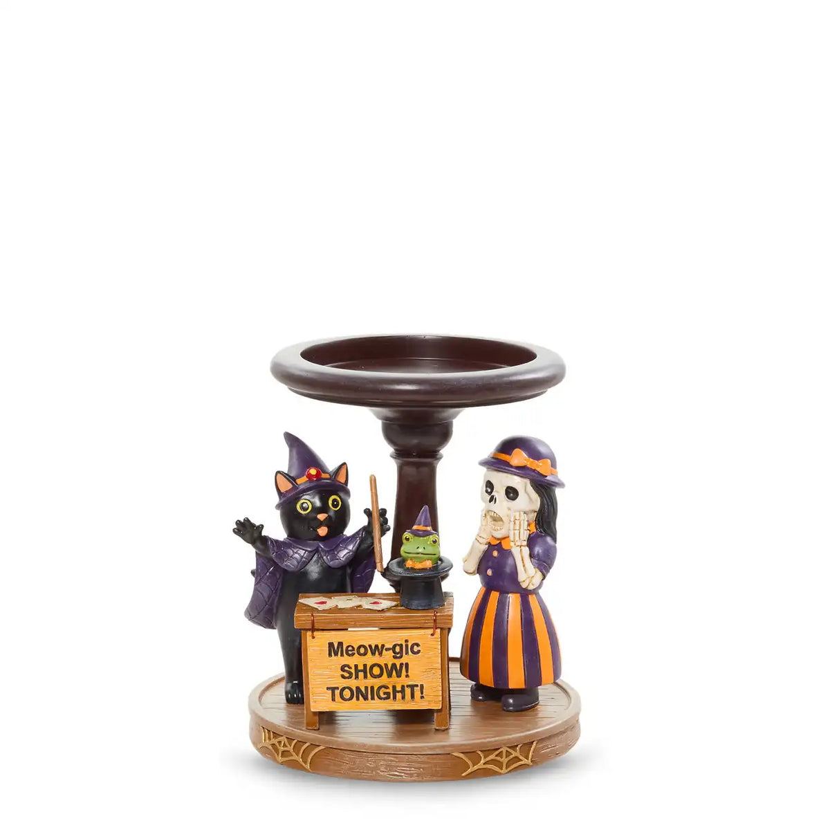 Bonebury Lane Meow-gic Show Candle Pedestal Candle Pedestal