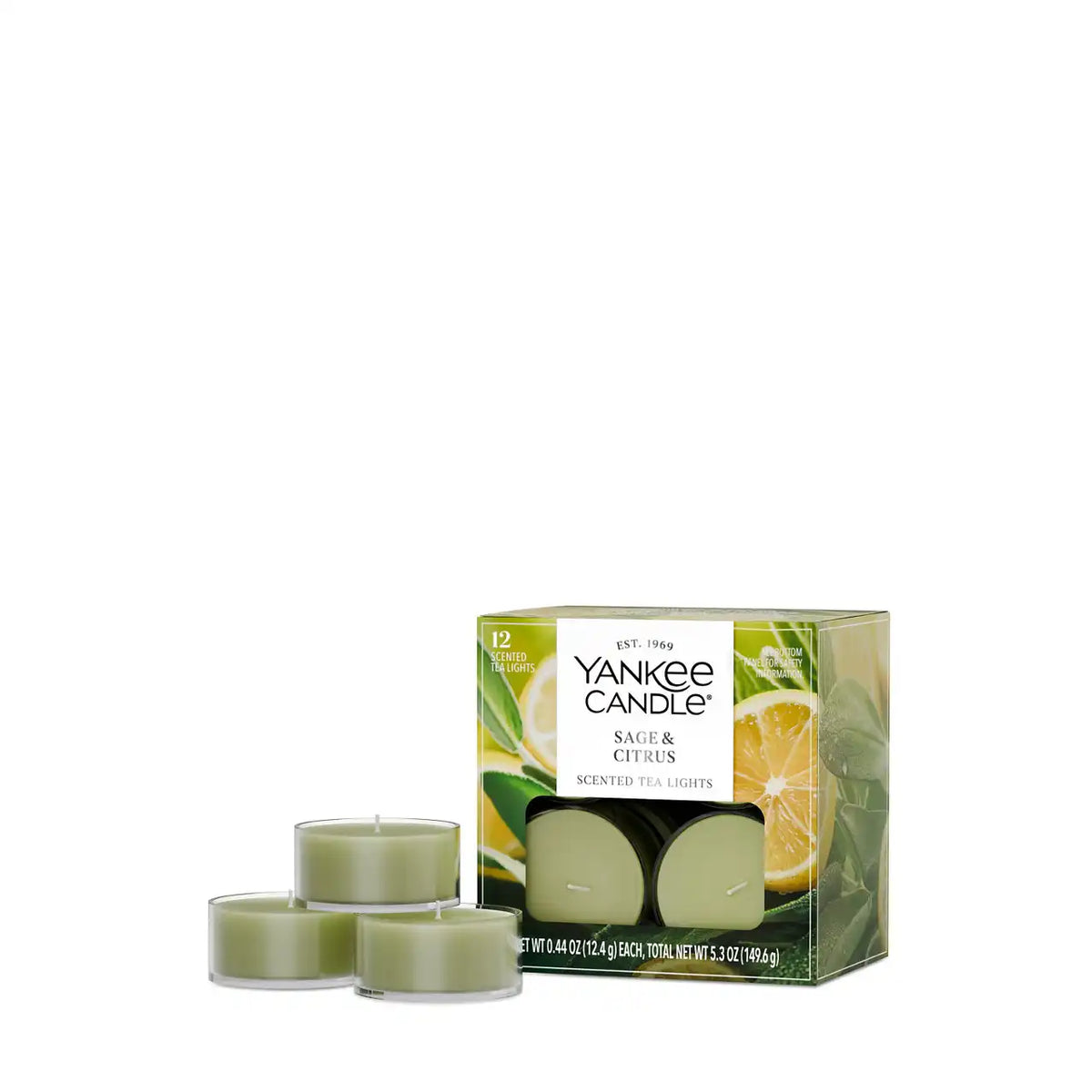 Sage & Citrus Tea Light Candles