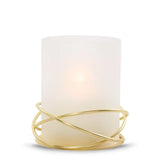 Golden Halo Jar Candle Holder Jar Candle Holder