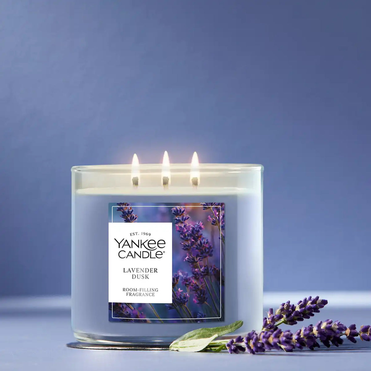 Lavender Dusk  3-Wick Candle