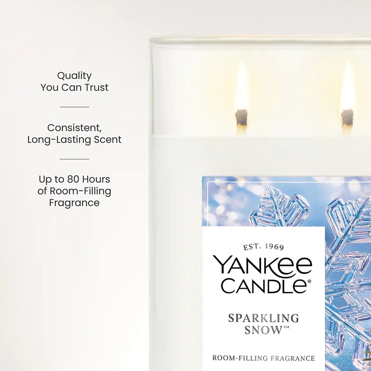 Sparkling Snow™ Large Tumbler Candle