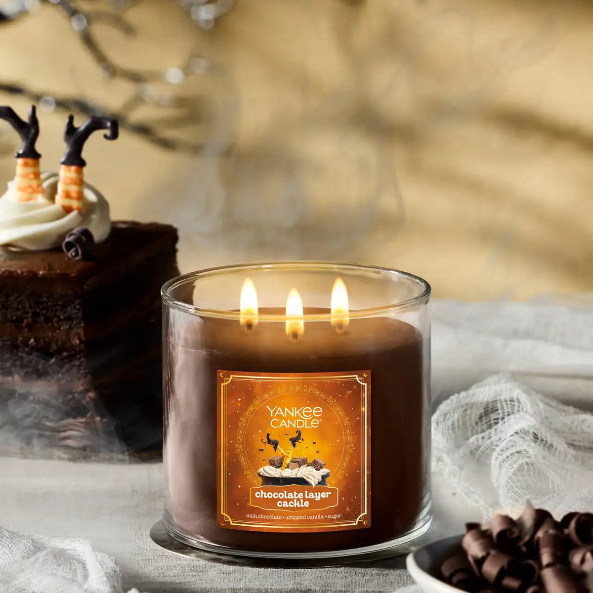 Chocolate Layer “Cackle” 3-Wick Candle