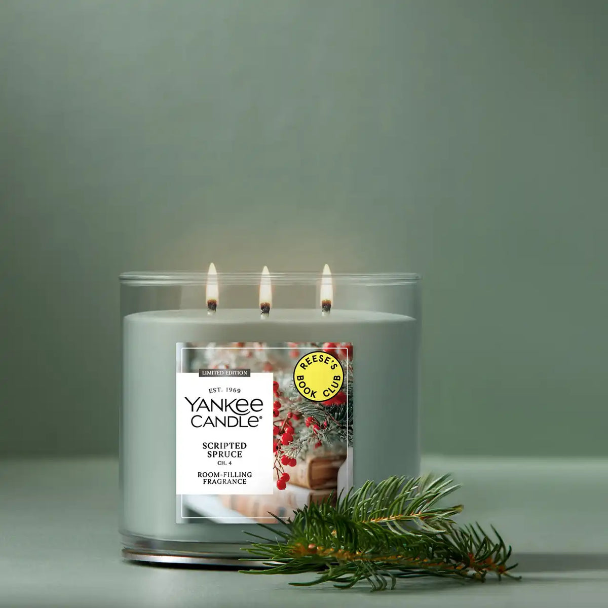 Scripted Spruce 3-Wick Candle