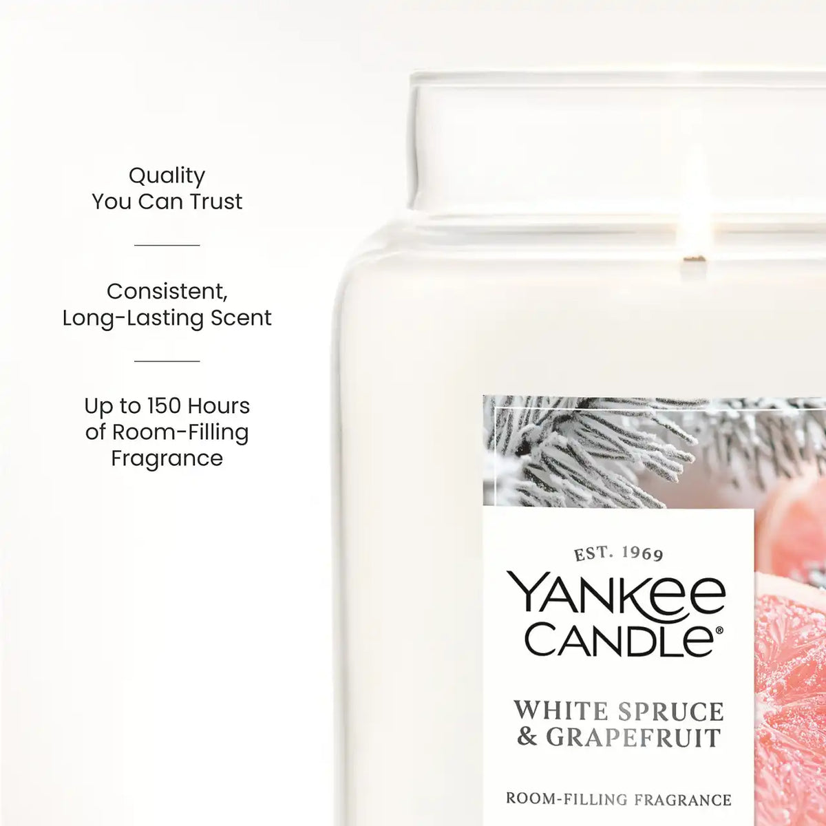 White Spruce & Grapefruit Original Large Jar Candle