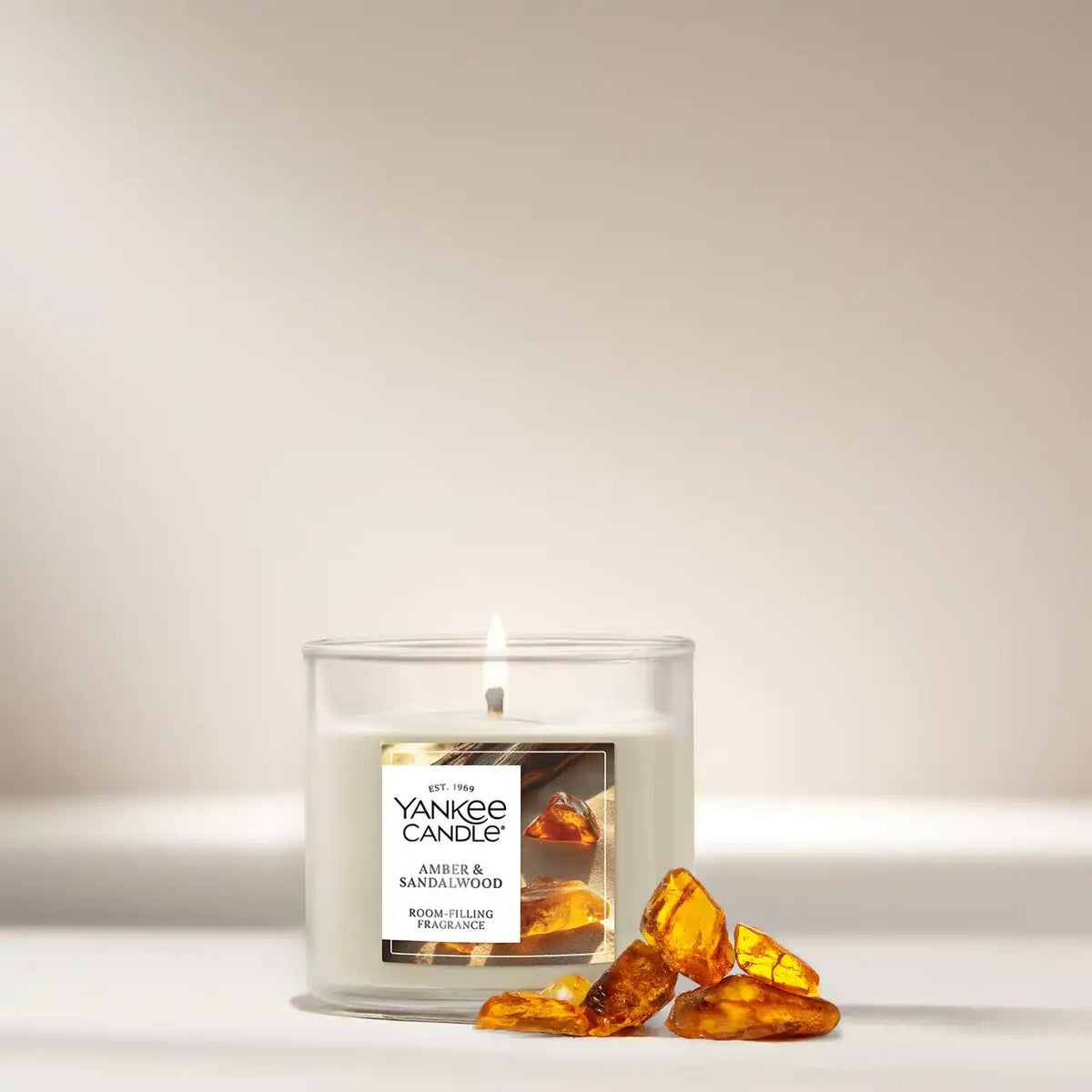 Amber & Sandalwood Small Tumbler Candle