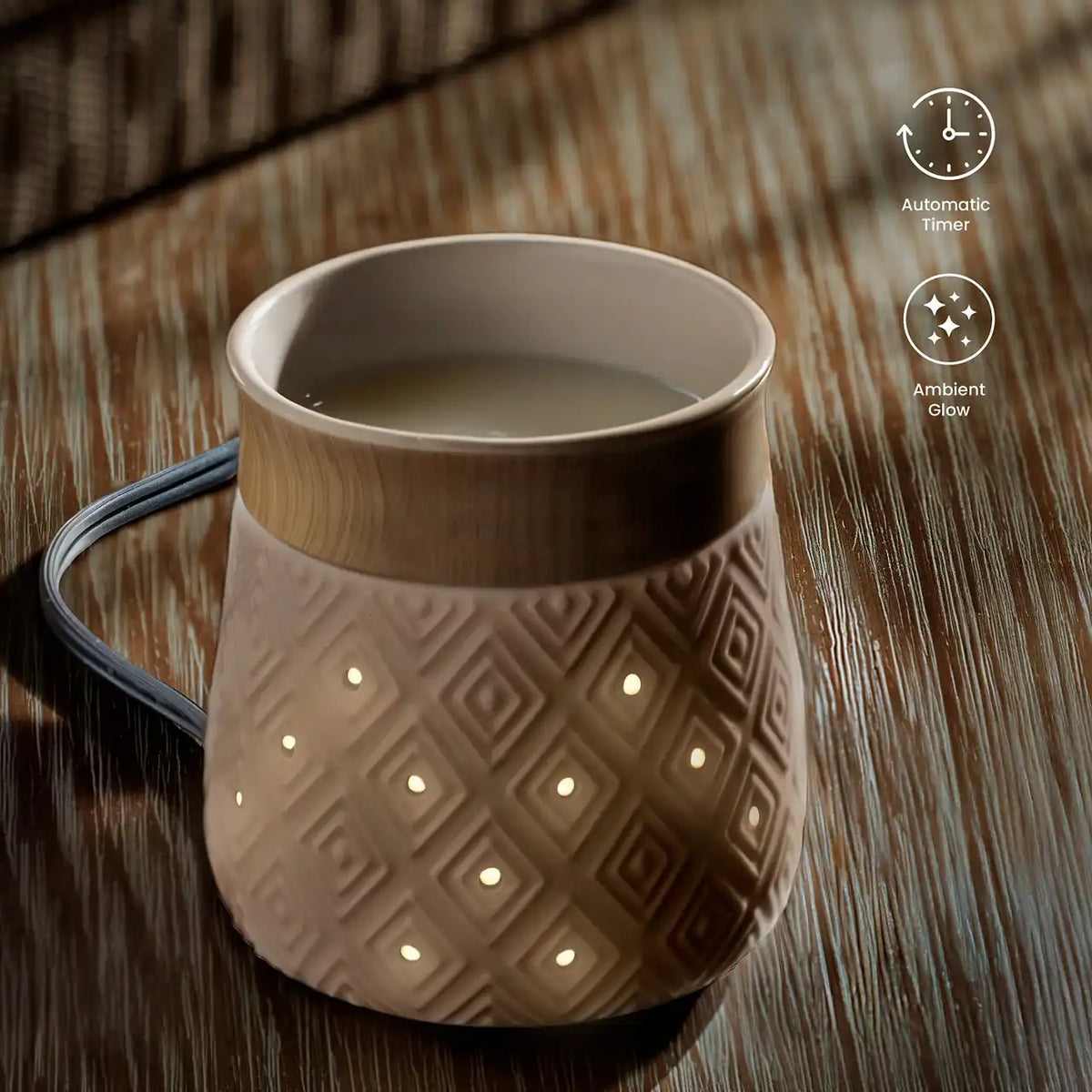 Diamond Weave Electric Wax Melt Warmer Electric Wax Melts Warmer